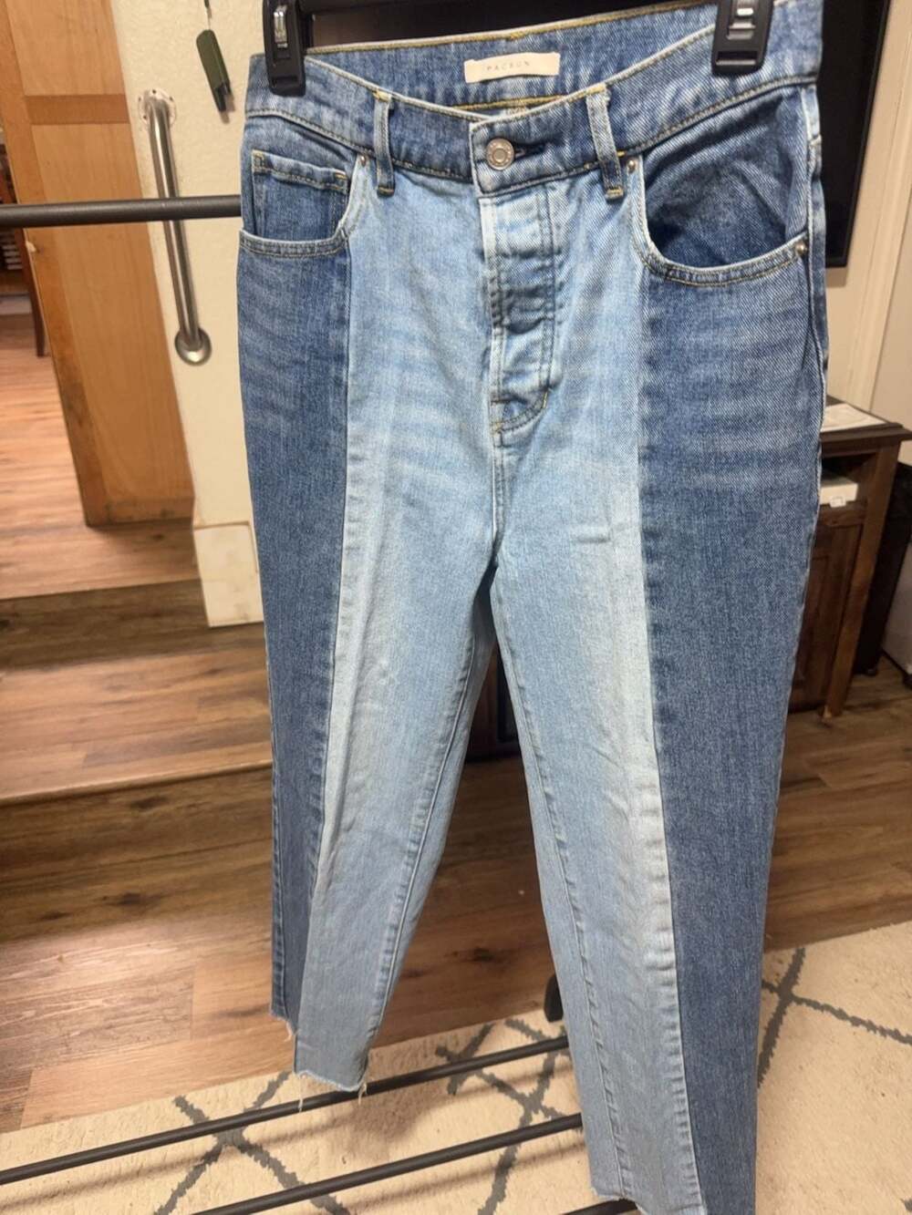 PacSun High Rise Straight Two-Tone Jeans Size 27